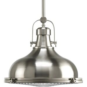 Progress Lighting - Fresnel Lens One-Light Fresnel Glass Pendant Light P5197-108